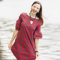 Black Lava with Cherrie Cross Necklace