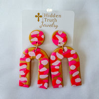 Multi Pink Rainbow Dangles