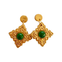 Ellie Dangles with Green Gem