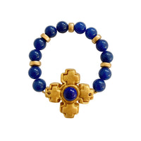 Lapis with Becky Cross Gem Bracelet