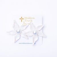 White Lily Studs