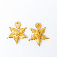 Stargazer Lily & Pearl Dangles