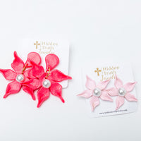 Light Pink Lily Studs