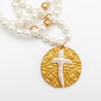 Shell Pearl with Pearl Cross