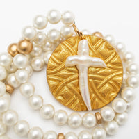 Shell Pearl with Pearl Cross