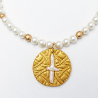 Shell Pearl with Pearl Cross