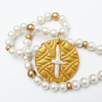 Shell Pearl with Pearl Cross