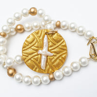 Shell Pearl with Pearl Cross