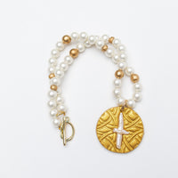 Shell Pearl with Pearl Cross