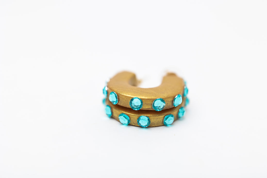 Small Turquoise Hoops