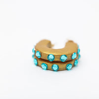 Small Turquoise Hoops