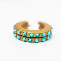 Turquoise Hoops