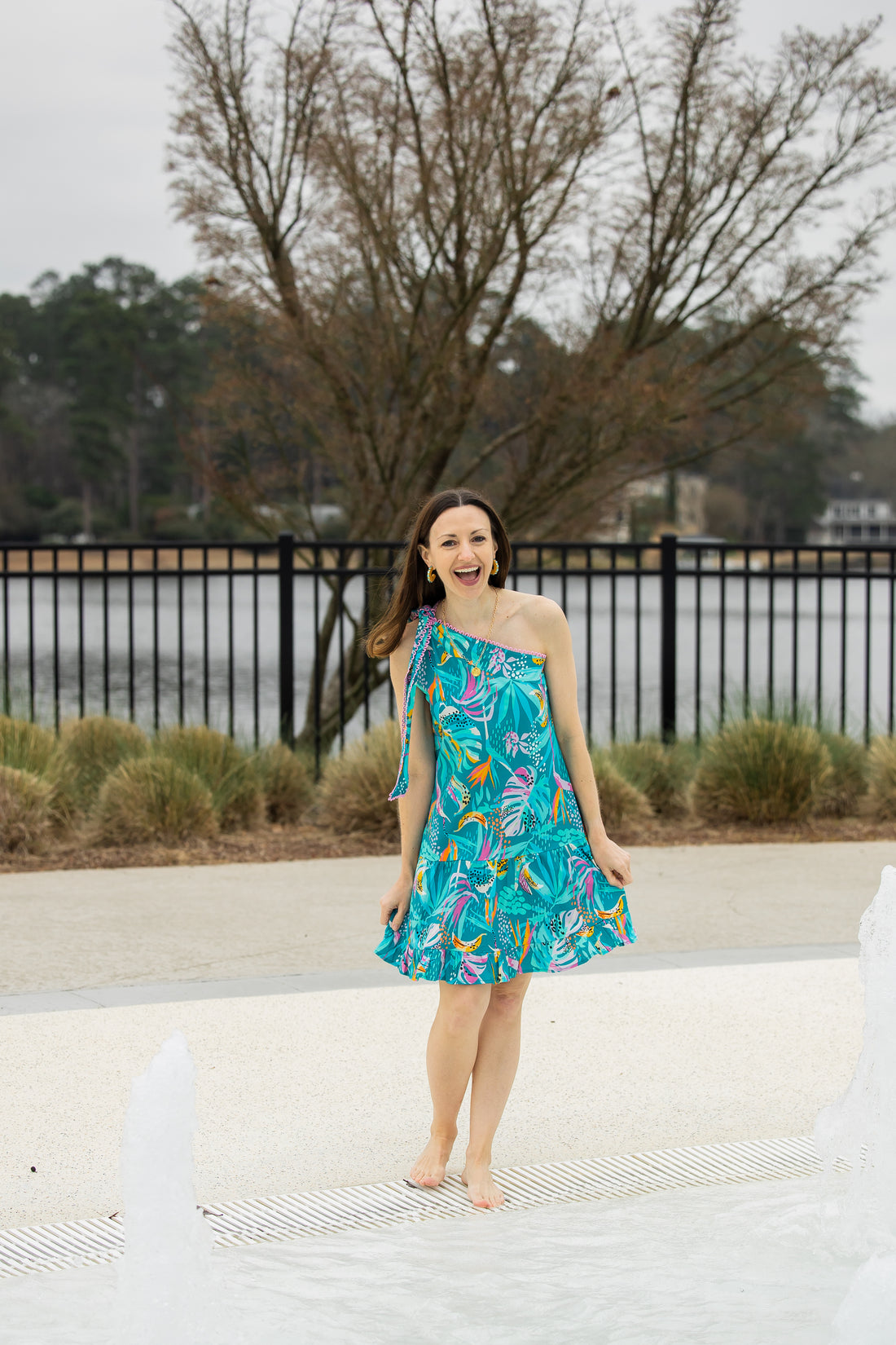 Small Turquoise Hoops