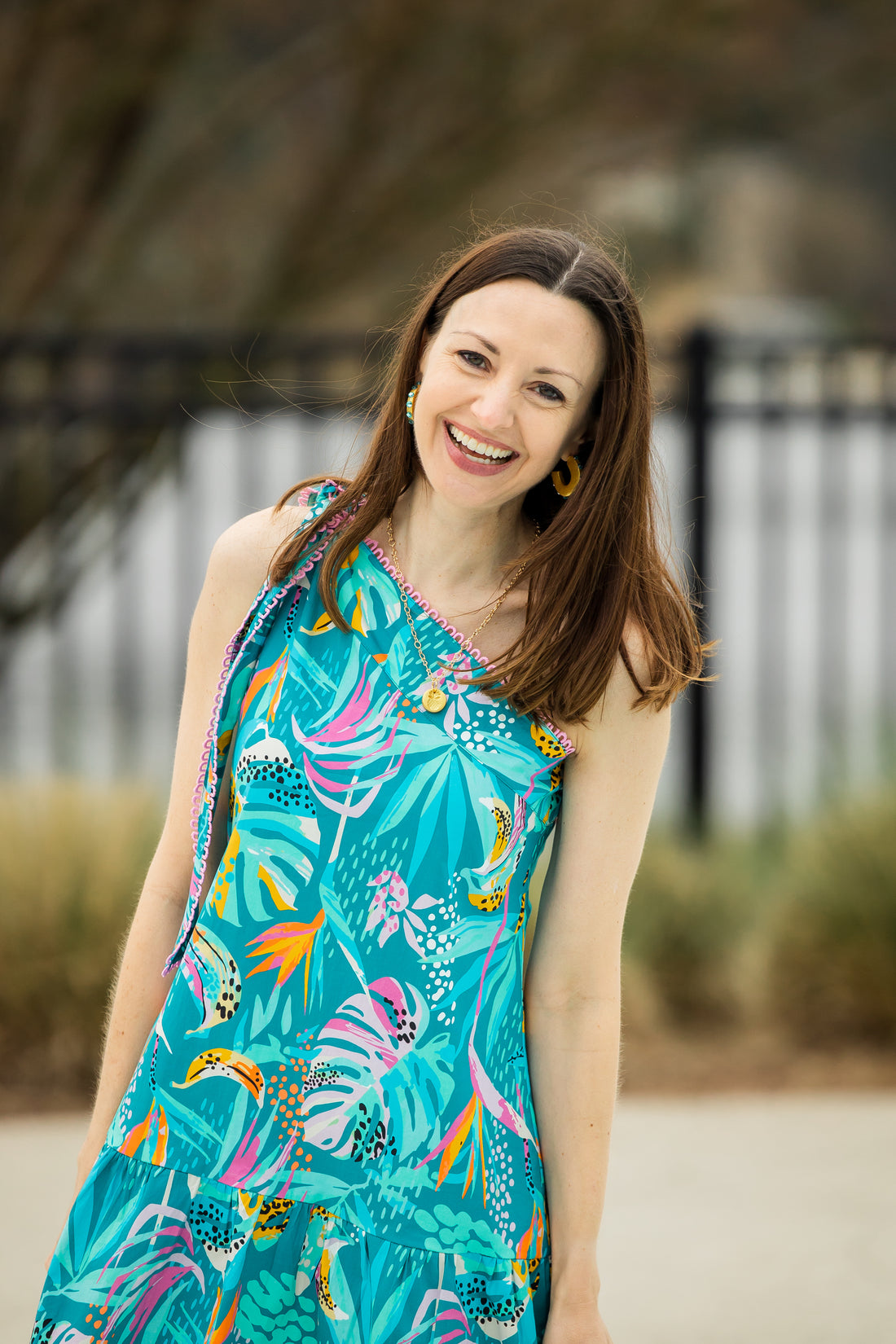 Small Turquoise Hoops