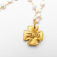 Freshwater Pearl Chain with Anna Pearl Cross