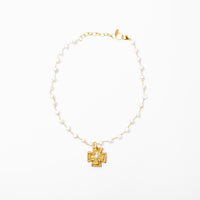 Freshwater Pearl Chain with Anna Pearl Cross