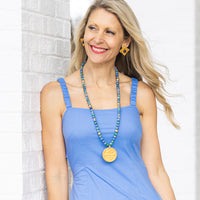 Blue and Green Jasper double strand with Ellie