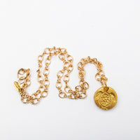 Gold Figure 8 Chain with Sea Turtle