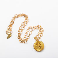 Gold Figure 8 Chain with Pineapple