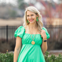 Green Multi Confetti Dangles