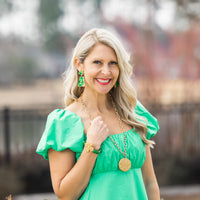 Green Multi Confetti Dangles