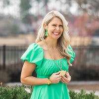 Green Multi Confetti Dangles