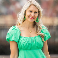 Green Multi Confetti Dangles