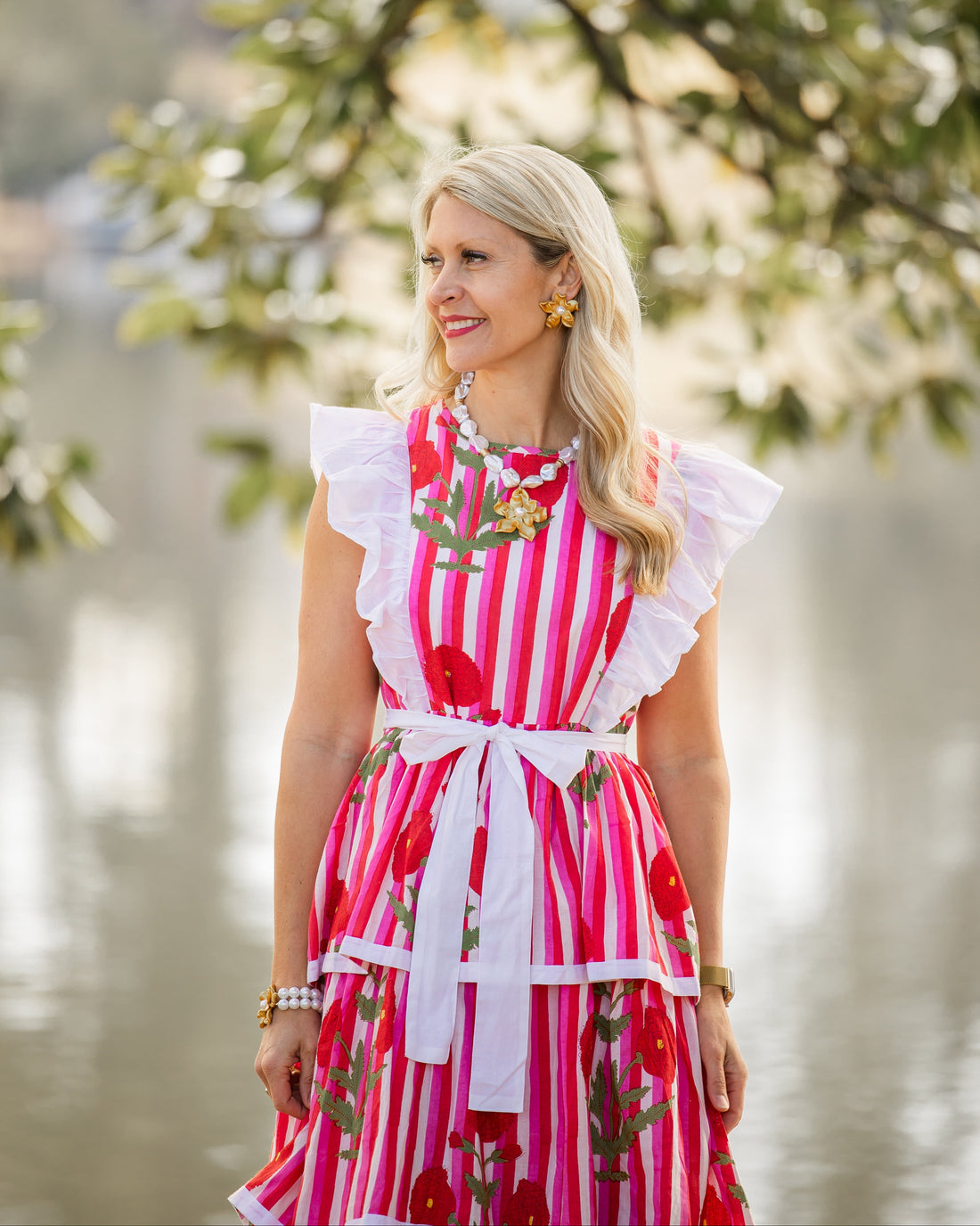 Pearl Double Strand with Magnolia Pearl