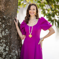 34" Freshwater Pearls with Anna Pearl Cross