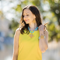 Turquoise Jade with Kait Cross