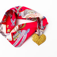 Hot Pink Scarf with Heart