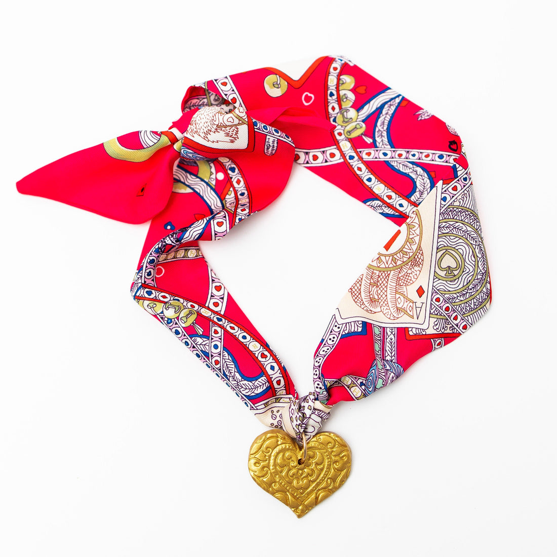 Hot Pink Scarf with Heart