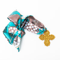 Teal Scarf with Susie Cross