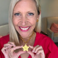 Gold Chain Star Medallion