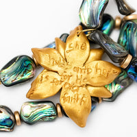 Abalone Shell with Double Stargazer Lily