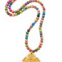 Multi-colored Sea Jasper with Amy Cross