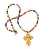 Multi-colored Sea Jasper with Amy Cross