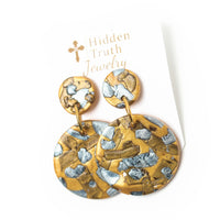 Gold, Silver & Bronze Double Dangles