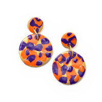 Orange & Purple Double Dangles