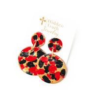 Red & Black Double Dangles