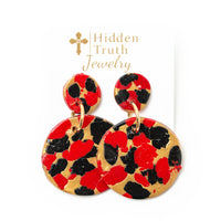 Red & Black Double Dangles