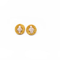 Mother of Pearl Cross Studs