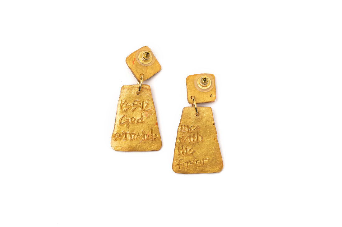 Gold, Rose Gold, Bronze & Opal Double Dangles