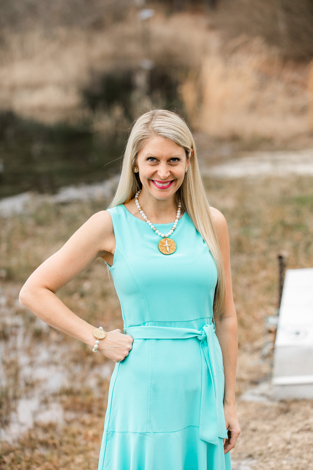 Mother of Pearl Cross Studs