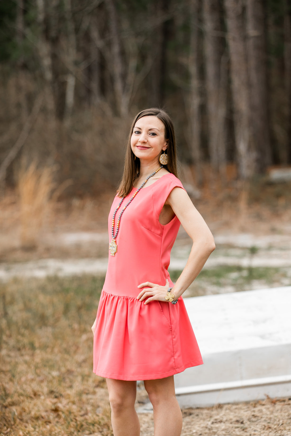 Silver Druzy Agate with Friendship Cross