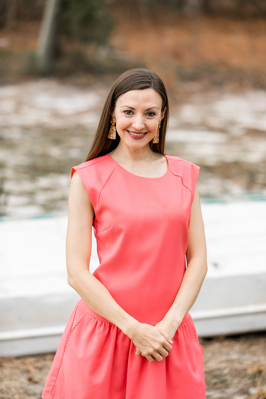 Gold, Rose Gold, Bronze & Opal Double Dangles