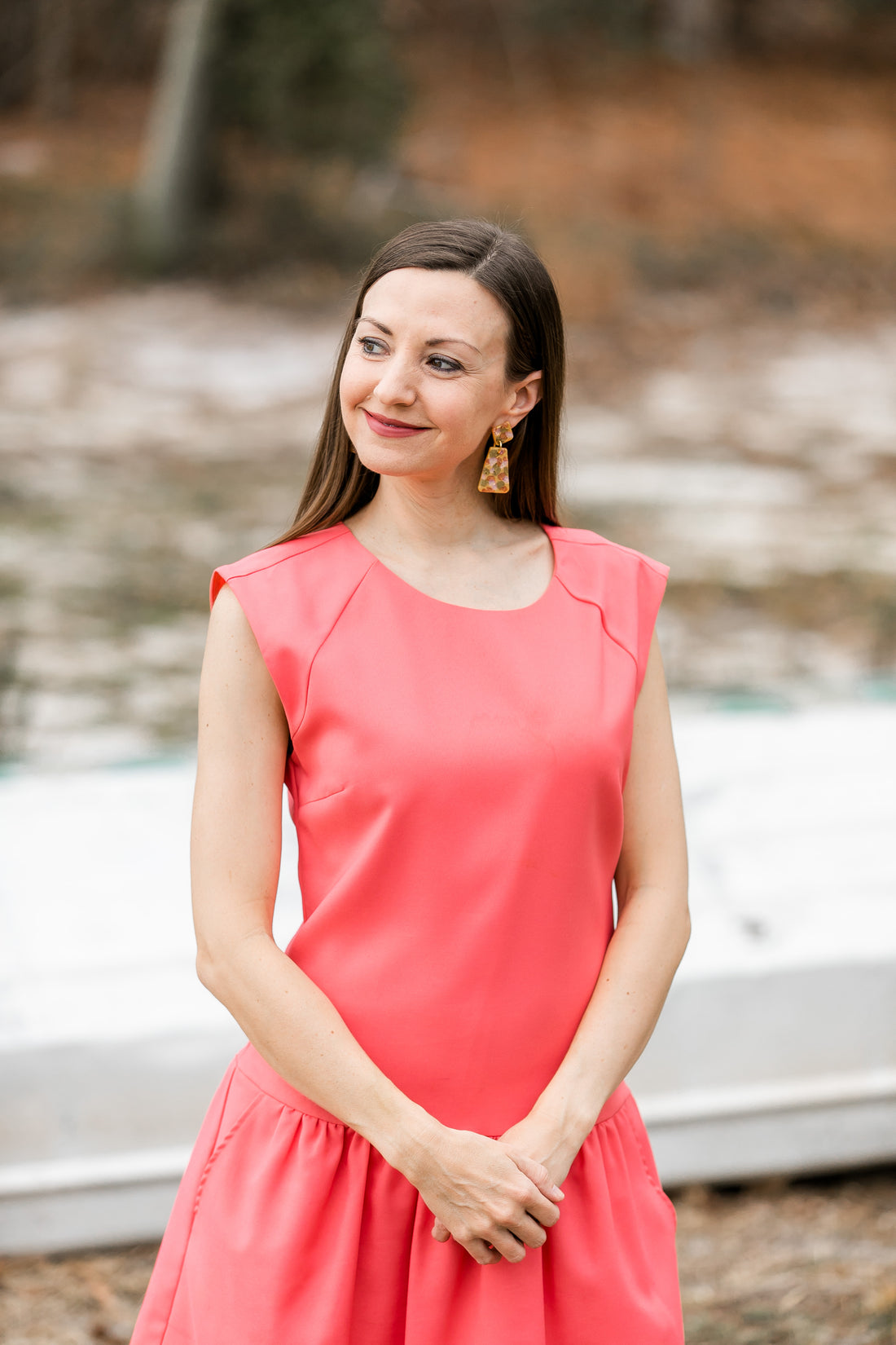 Gold, Rose Gold, Bronze & Opal Double Dangles