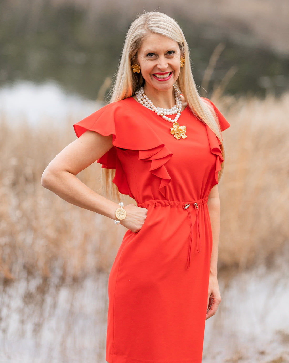 Pearl with Victory Cross Bracelet