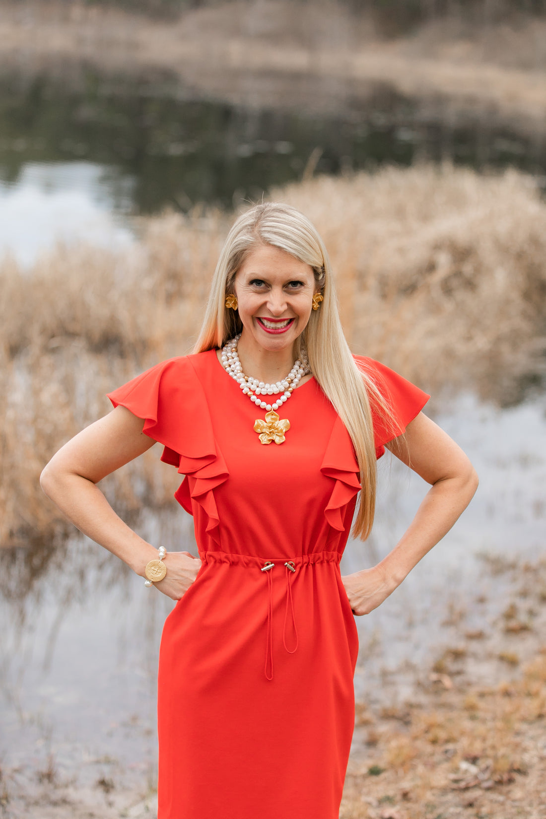 Pearl with Victory Cross Bracelet