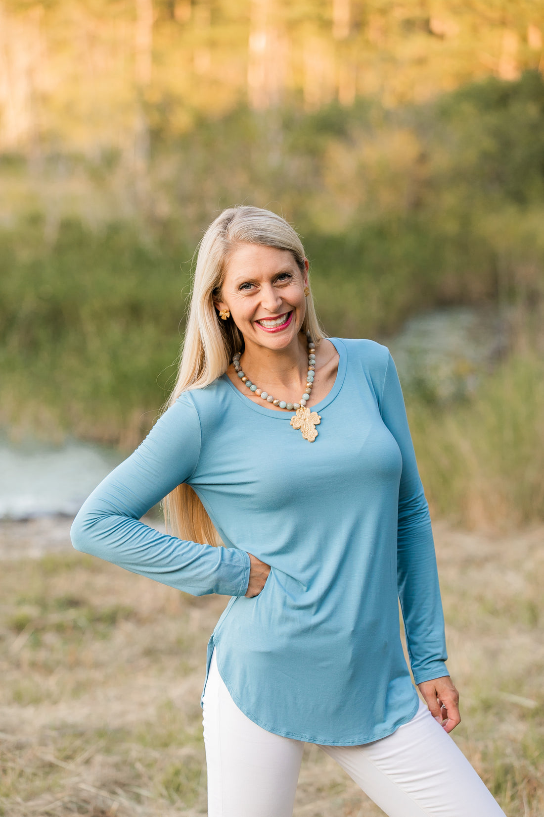 Amazonite with Cherrie Cross